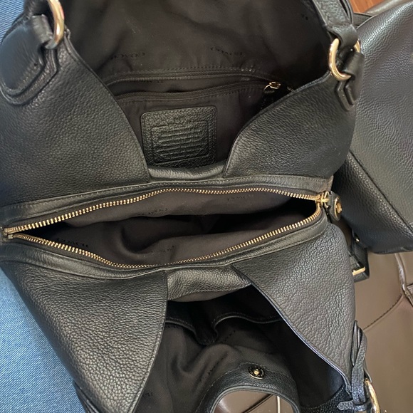 Authentic Black Coach Hobo Bag - Picture 3 of 4